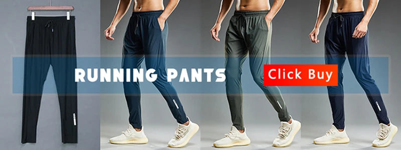 Men's athletic pants for running, training, walking, and exercise.