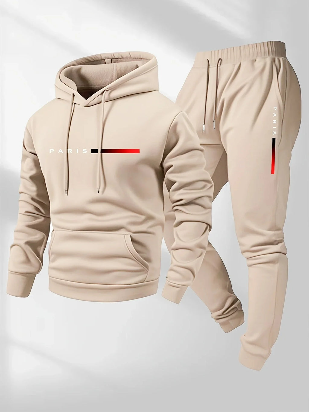 Casual tracksuit set for men, ideal for winter.