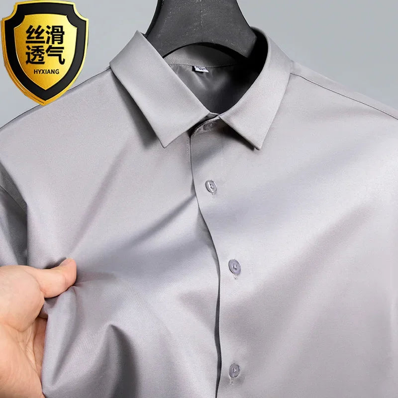 High-quality, seamless men's dress shirt.