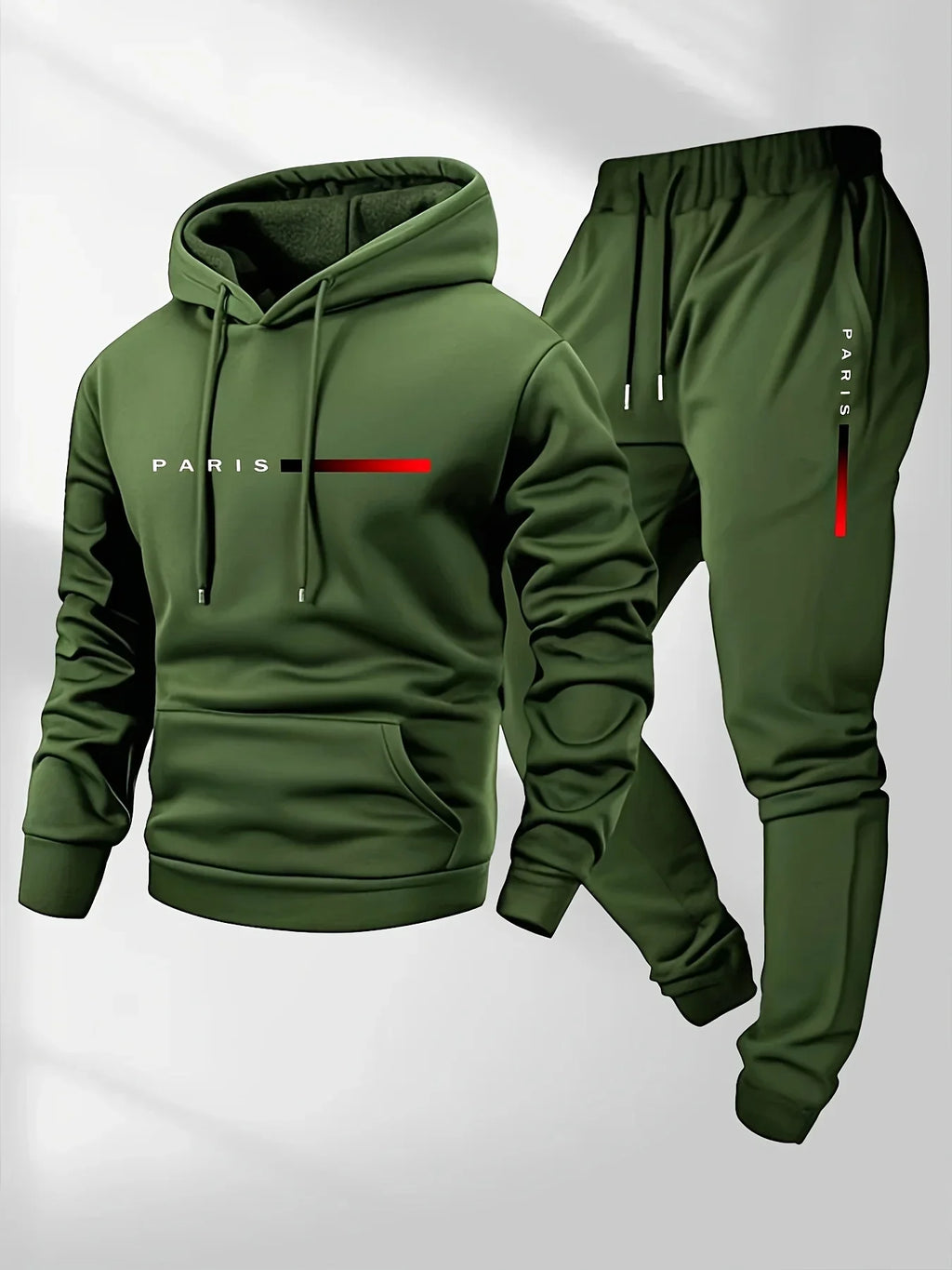Casual tracksuit set for men, ideal for winter.