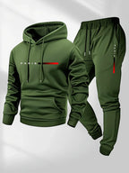 Casual tracksuit set for men, ideal for winter.