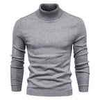 Men's turtleneck sweater for winter, casual and warm, high quality.
