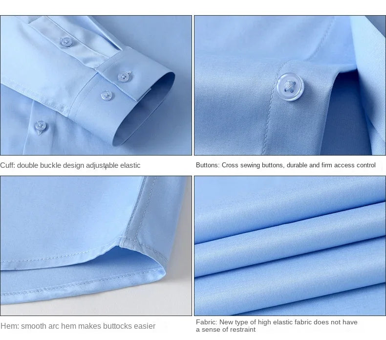High-quality, seamless men's dress shirt.