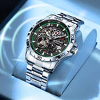 GLENAW Steampunk Skeleton Luxury Men's Watch