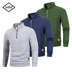 Men's casual, comfortable sweater for outdoor activities.