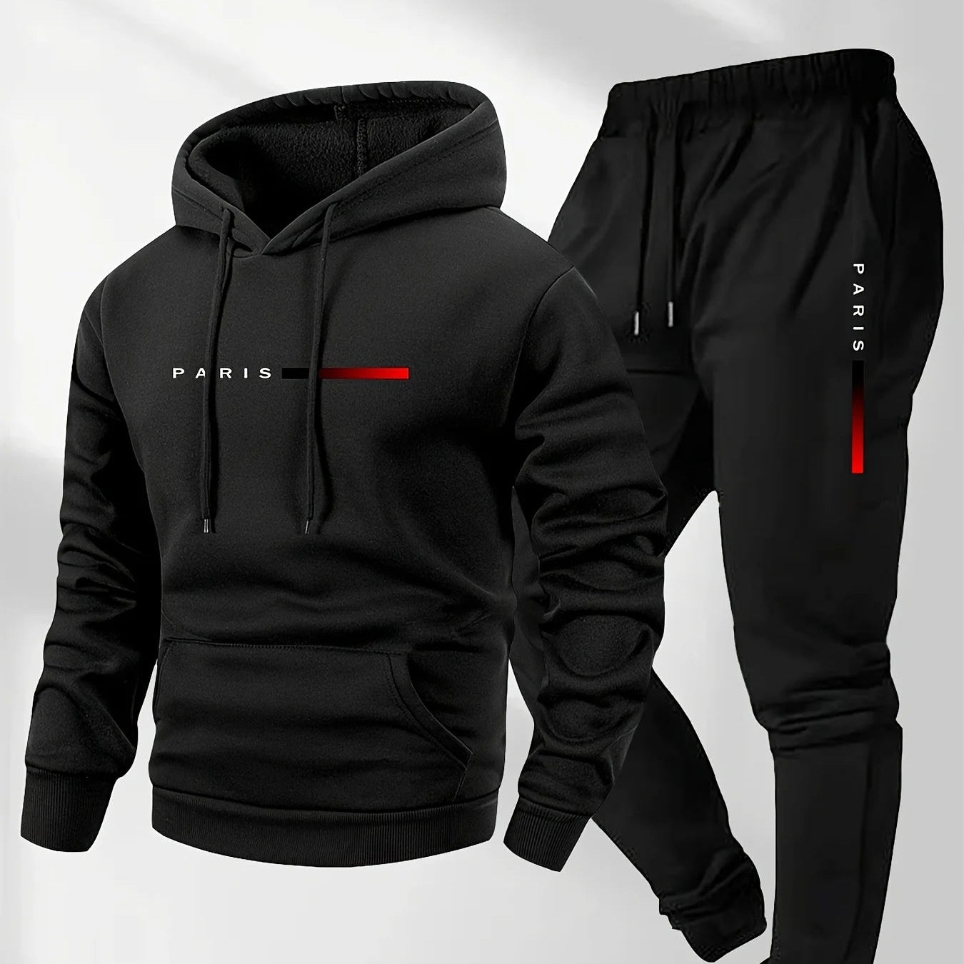 Casual tracksuit set for men, ideal for winter.