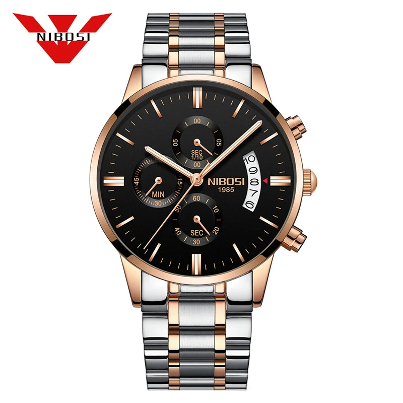 NIBOSI men's watches, a luxury brand, casual watches for men.