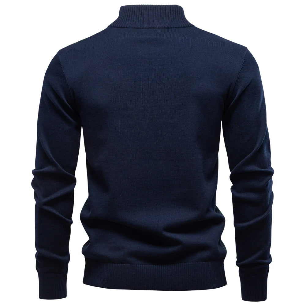 Men's sweater, warm and luxurious cotton pullover, for autumn and winter.