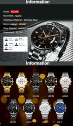 NIBOSI men's watches, a luxury brand, casual watches for men.