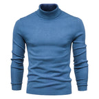 Men's turtleneck sweater for winter, casual and warm, high quality.