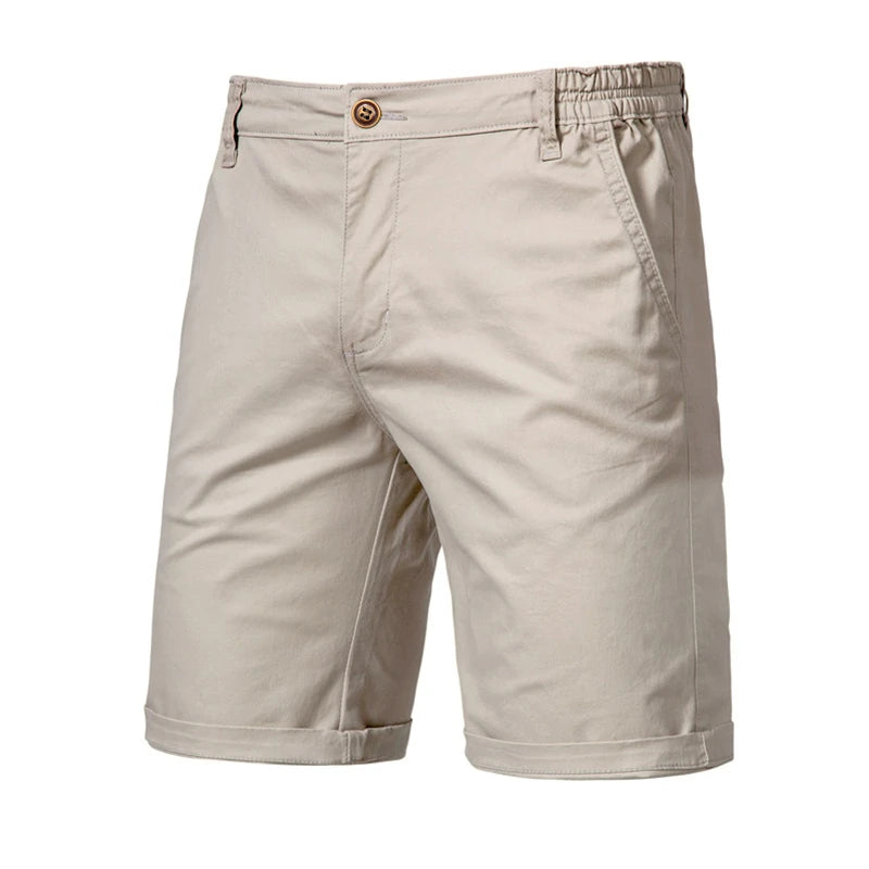 Men's plain shorts, 100% cotton, high quality, casual.