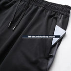 Men's athletic pants for running, training, walking, and exercise.