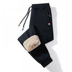 Men's casual winter trousers, lined with wool, warm and comfortable.