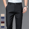 Men's black casual trousers, suitable for the office.