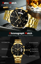 NIBOSI men's watches, a luxury brand, casual watches for men.