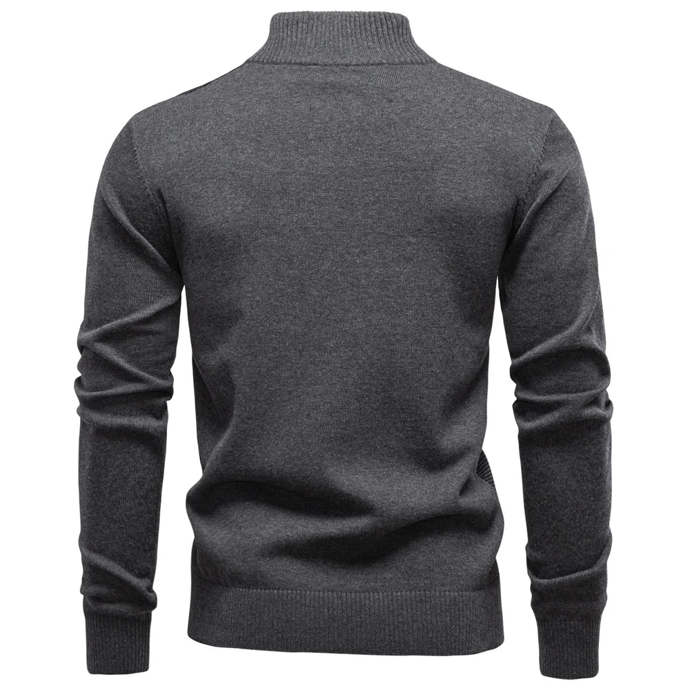 Men's sweater, warm and luxurious cotton pullover, for autumn and winter.