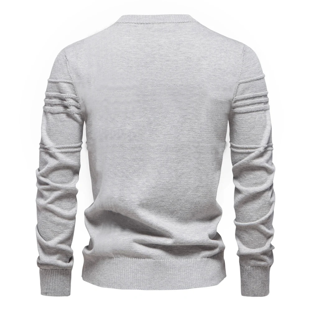 AIOPESON men's sweater, made of high-quality cotton, ideal for winter.
