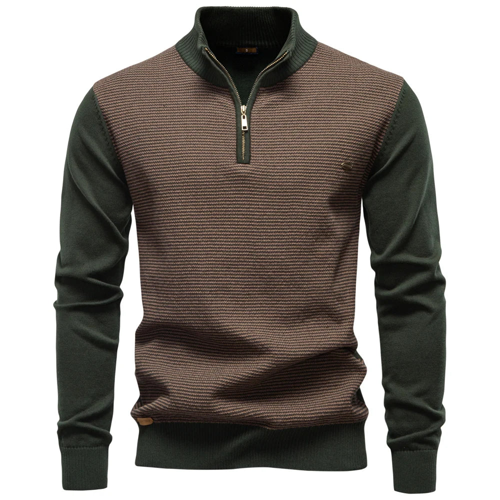 Men's sweater, warm and luxurious cotton pullover, for autumn and winter.