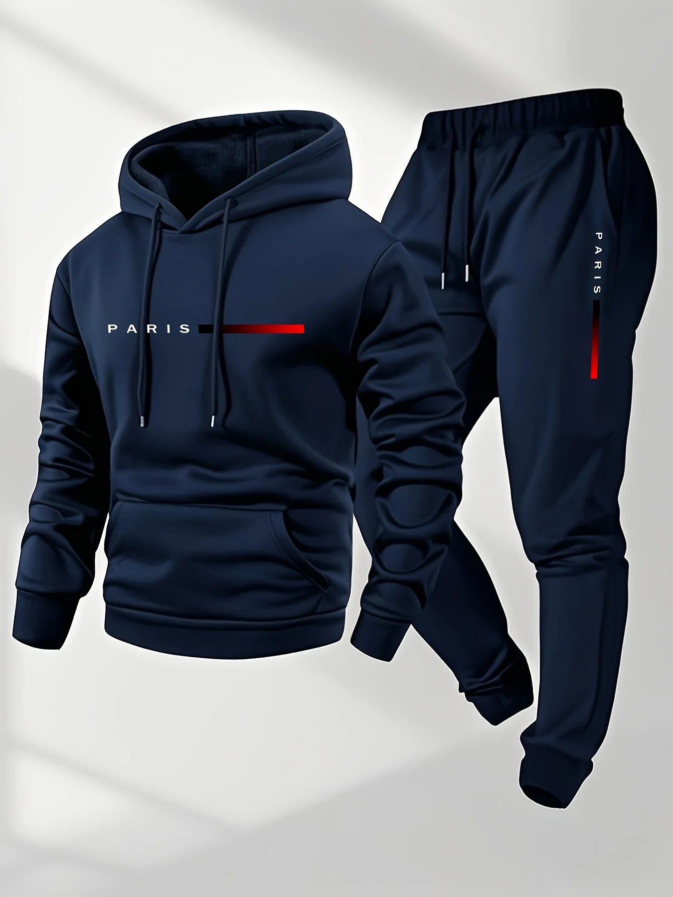 Casual tracksuit set for men, ideal for winter.
