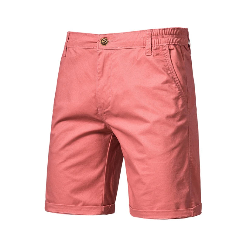 Men's plain shorts, 100% cotton, high quality, casual.